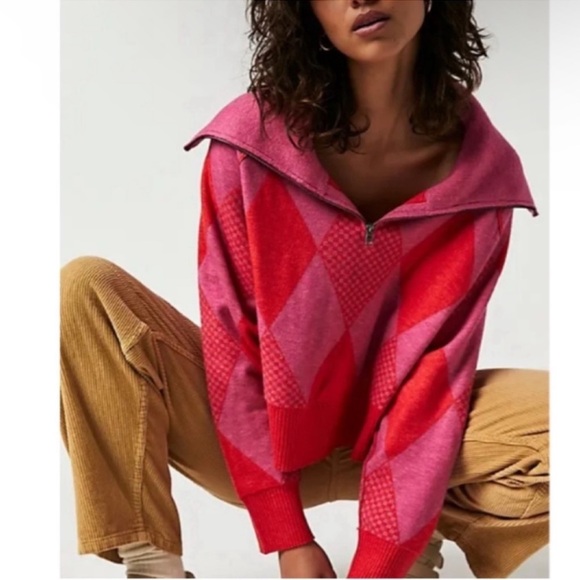 NWT Free People | Lucy 1/2 Zip Pullover Sweater | XS - Picture 11 of 12